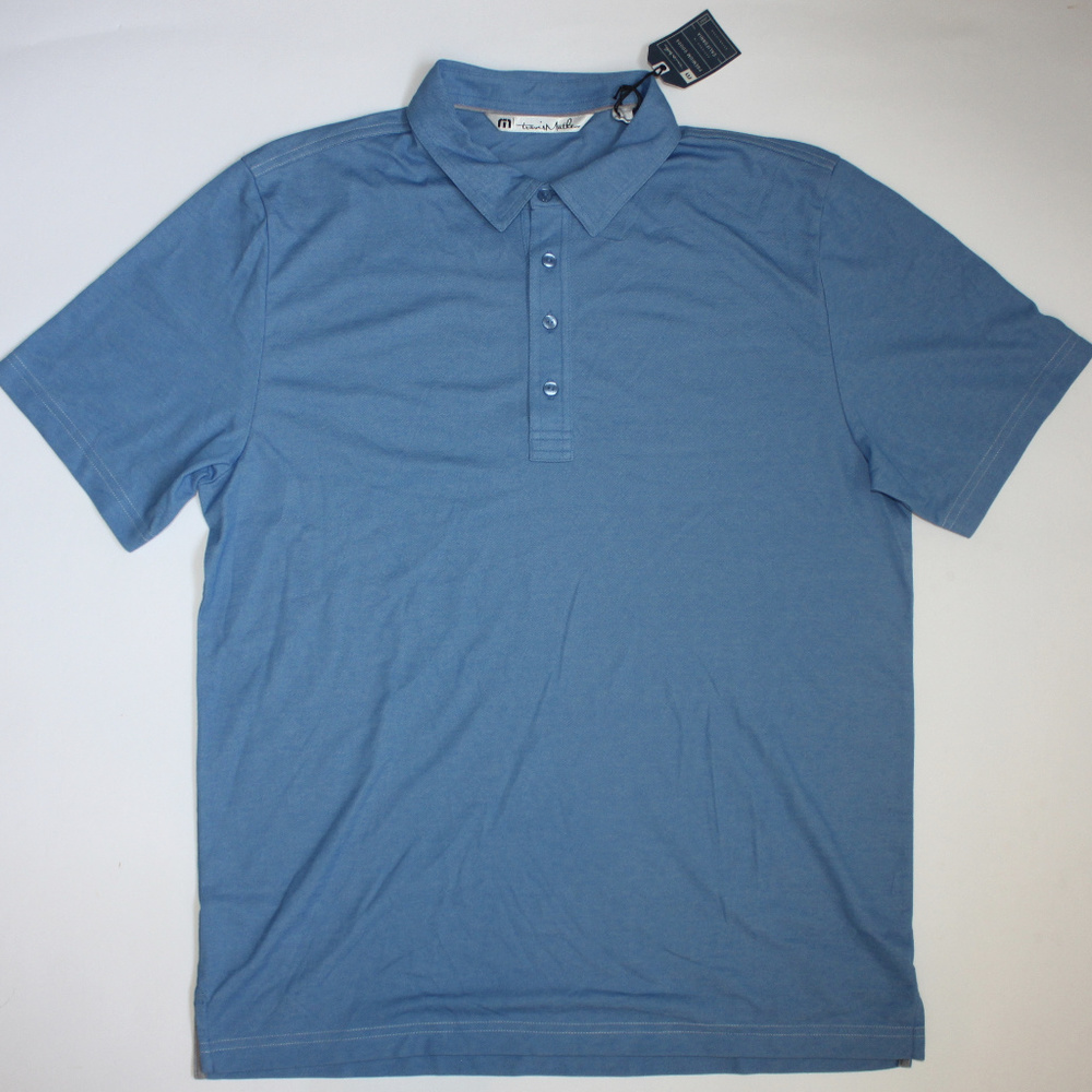 Travis Mathew Men's Blue Large Golf Polo Shirt New